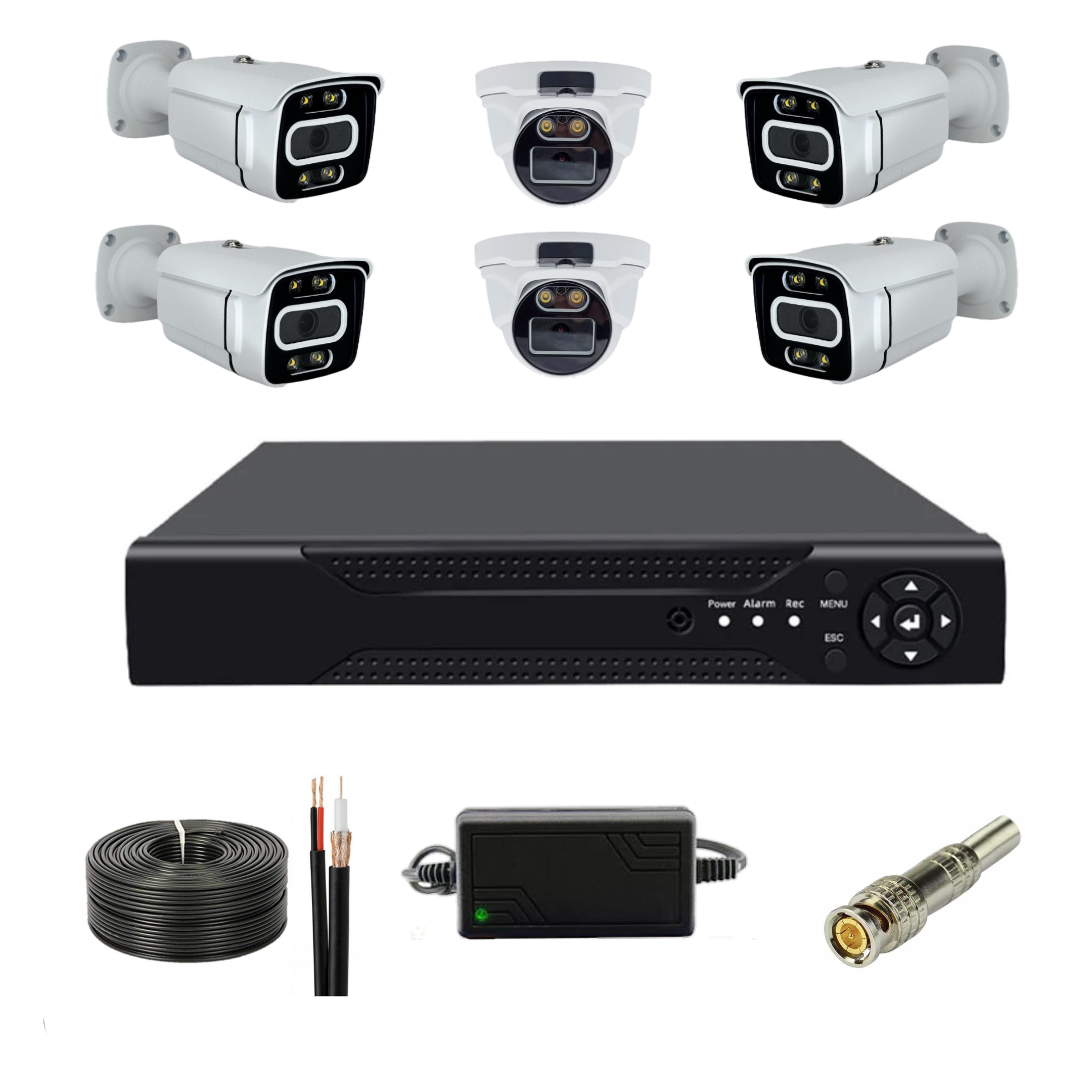 پک کامل شش دوربین 2 مگاپیکسل AHD