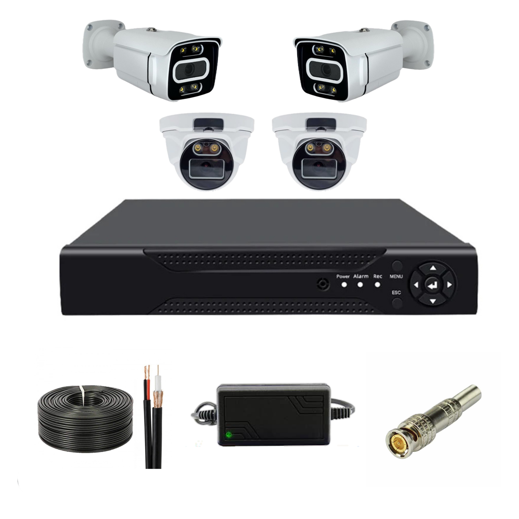 پک کامل چهار دوربین 2 مگاپیکسل AHD